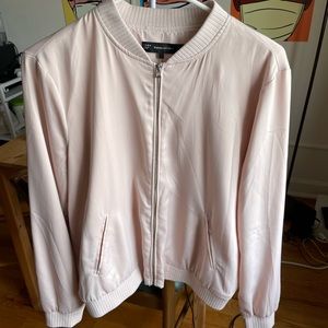 Zara Blush Pink Bomber Jacket